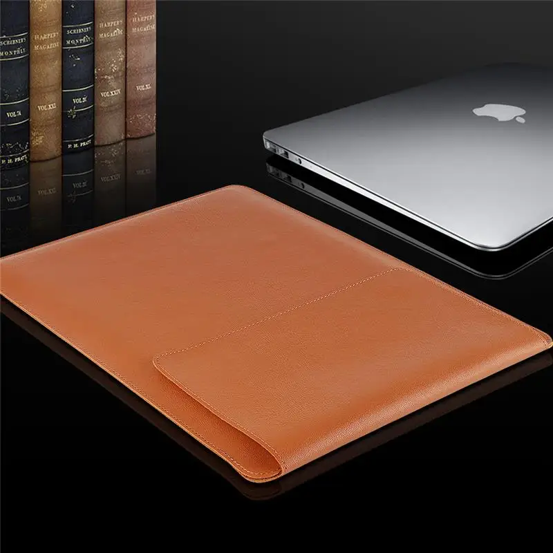 Бизнес полная защита из искусственной кожи Laptop Sleeve Чехол для Apple MacBook Pro 15 A1990 2018 Для женщин Для мужчин сумка Водонепроницаемый чехол