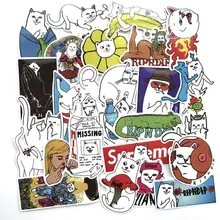 50pcs/Lot Graffiti Anime Cartoon Ripndipp Stickers For Luggage Suitcase Car Skateboard Adesivi PVC Waterproof Stickers Pegatinas