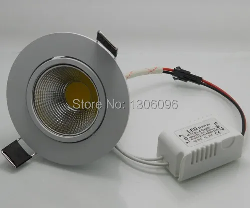 

5W 10W dimmable high quality high power COB led Ceiling Recessed Lights ,led downlight,free shipping