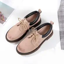 Г.,, новые замшевые ботинки с перфорацией типа «броги» женские туфли на плоской подошве на шнуровке женские туфли-оксфорды в британском стиле, chaussure