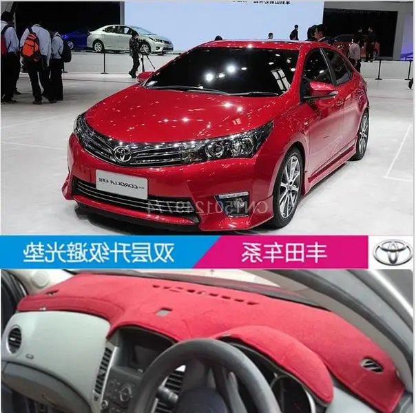 Для TOYOTA PRADO MARK X COROLLA CROWN Reiz Camry dashmats аксессуары для автостайлинга крышка приборной
