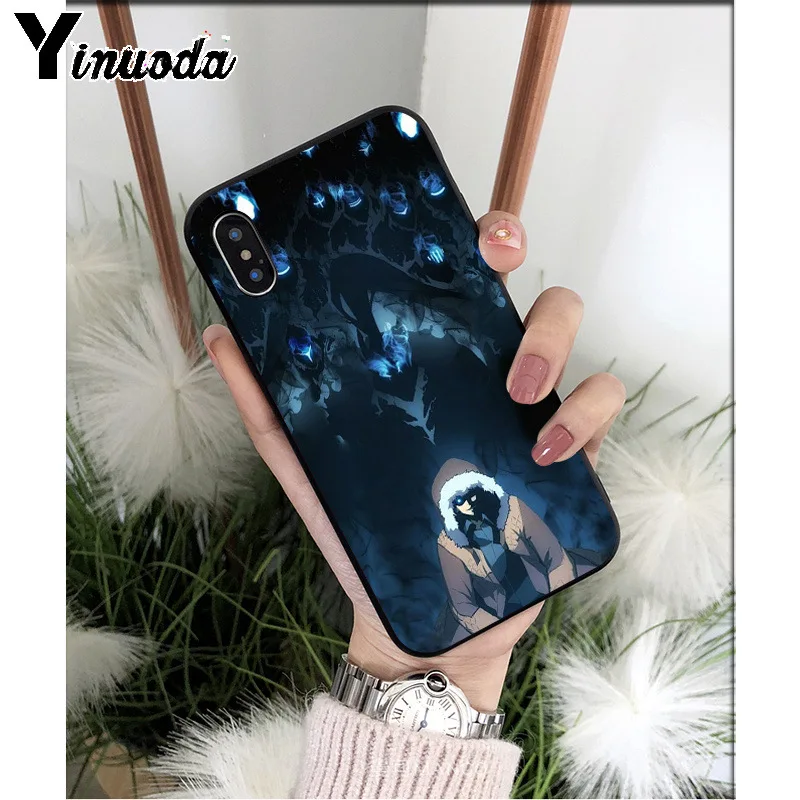 Yinuoda аниме solo Выравнивающий силиконовый мягкий ТПУ чехол для телефона для iPhone 6S 6plus 7plus 8 8Plus X Xs MAX 5 5S XR - Цвет: A14