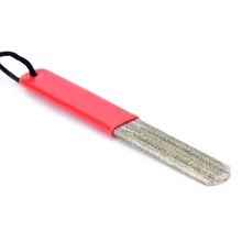 2 сторонний Алмазный рыболовный крючок, точилка для рыболовных снастей, рыболовные аксессуары, легко использовать