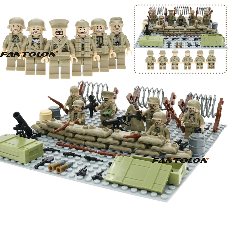 

North Africa Campaign Soviet Union 7th Armored Division Desert Fox Mini Army Figure Tunisia Offensive Military Blocks