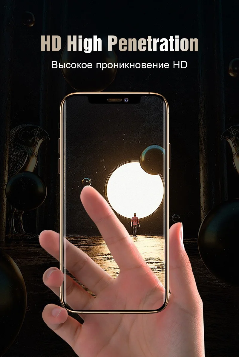 Стекло TOMKAS для iPhone X XS Max XR защита экрана 6D полное покрытие закругленные края Защитное стекло для iPhone 6 s 7 8 Plus XS Max