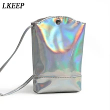 Красочная Лазерная Диагональная Сумка через плечо, мини-сумка для девочек, маленькая сумочка, Женская сумочка, милые кошельки для монет