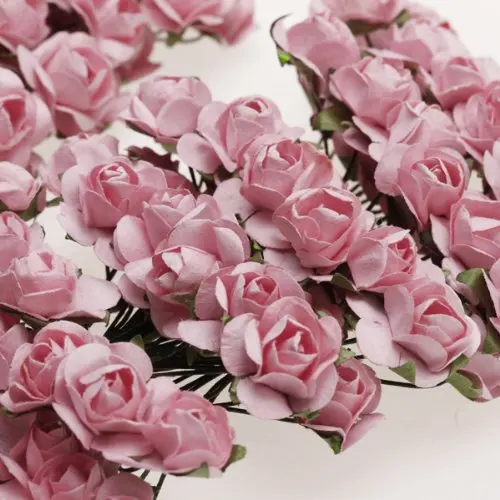 PHFU прибл. 144 шт мини бумажный цветок роза для рукоделия свадебный подарок