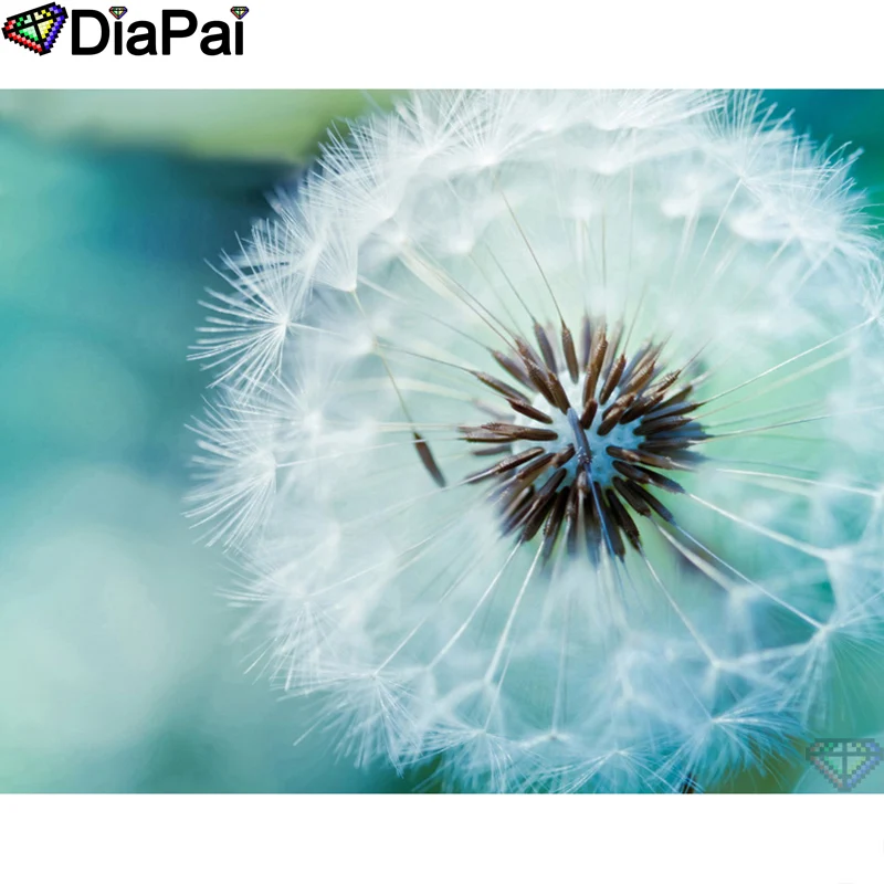 DIAPAI Diamond Painting 5D DIY 100% Full Square/Round Drill &quotDandelion landscape&quotDiamond Embroidery Cross Stitch 3D Decor A24552 | Дом и