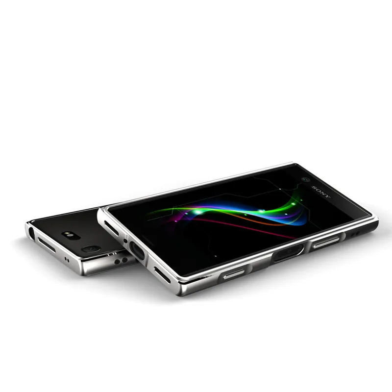 Для Sony Xperia XZ1 компактный бампер Роскошный Алюминиевый металлический рамка чехол