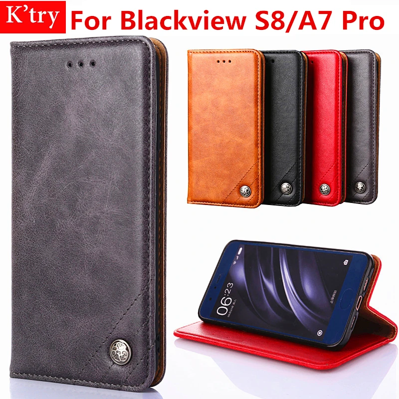 

For Blackview S8 Case blackview A7 Pro Flip Pu Leather wallet Cover For Blackview S8 Cover Cases Shockproof Kickstand Coque