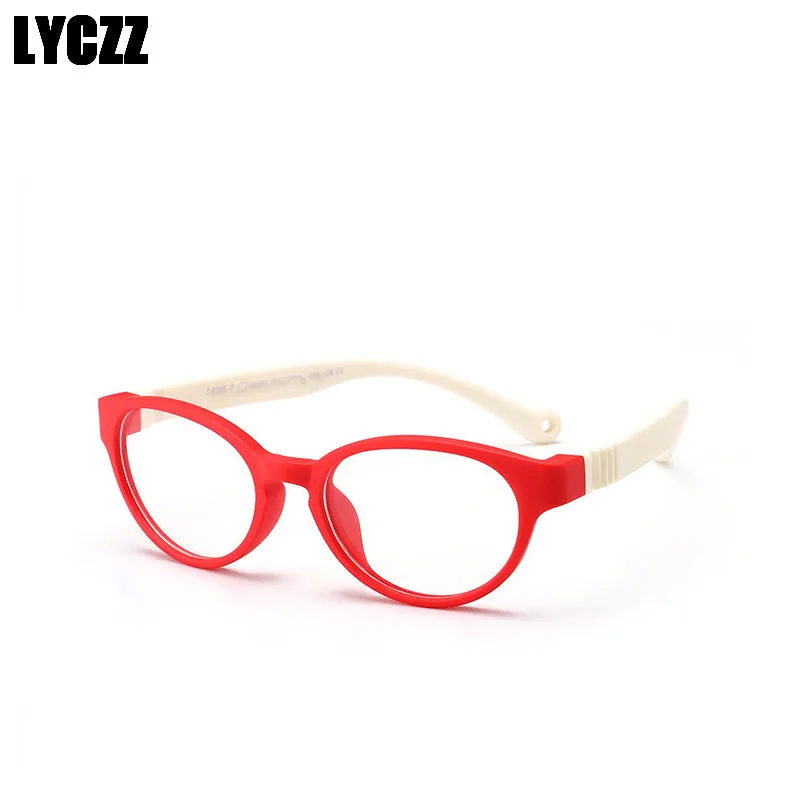 

LYCZZ Cute Optical Children Glasses Frame Silicone Flexible Soft Transparent Kids Eyeglasses Spectacles boys girls eyewear