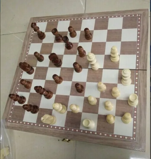 Шьет набор шахмат 30*30 см деревянные складные шахматы шашки нарды Комбинированная игра