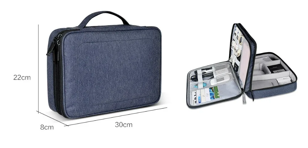 Водонепроницаемый органайзер для гаджетов, цифровая сумка для хранения для iPad mini 4 air 2 pro, зарядные устройства для планшетов, кабели, защитный чехол для жесткого диска