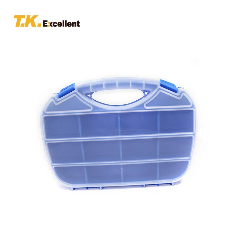 

T.K.EXCELLENT Practical Hardware Tool Box Screw Storage Box Woodworking Nail Simple And Solid Blue Tool Placement PP 1Pcs