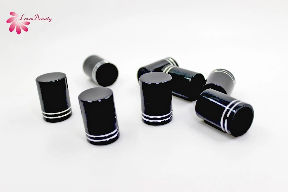 

20pcs/Lot Free Shipping Metal texture Colorful Cap for Eyelash Extensions Glue Packaging Bottle Liquid Packing Container