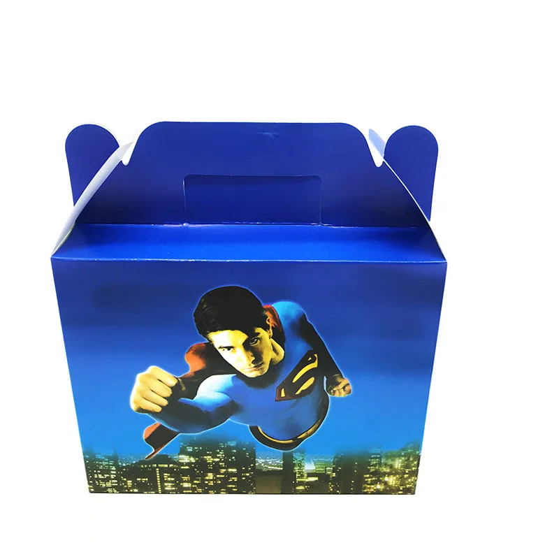 12pcs/lot Superman theme candy boxes gift birthday party decorations supplies | Дом и сад