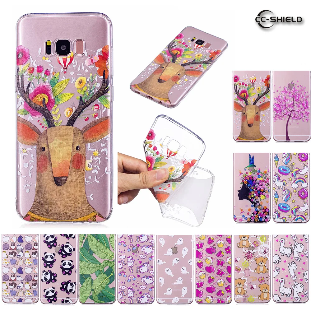 

Soft TPU Case for Samsung Galaxy S8 S 8 Plus G955F Transparent Silicone Cover Phone Case S8Plus G955FD SM-G955F SM-G955FD Coque