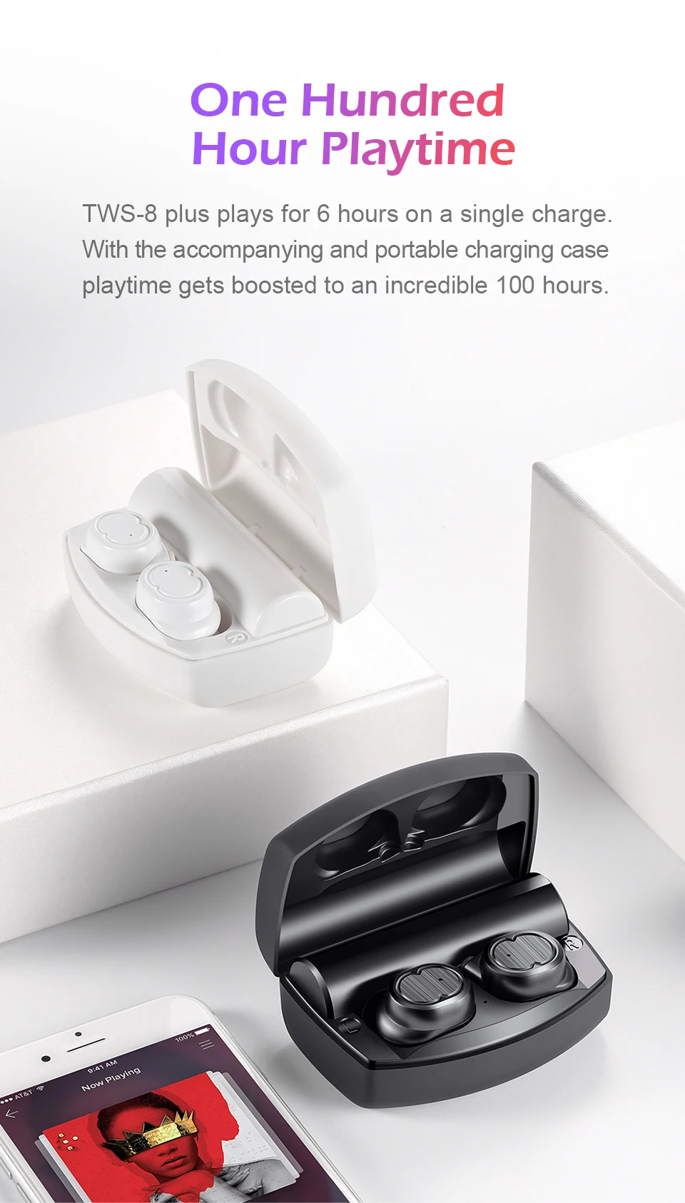 SANLEPUS Mini Dual V5.0 беспроводные наушники Bluetooth наушники 3D стерео звук наушники с двойным микрофоном и зарядным устройством