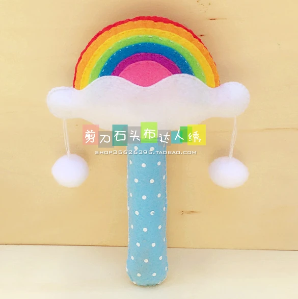 Детский ручной Колокольчик Rainbow cloud войлочный набор Нетканая ткань для рукоделия