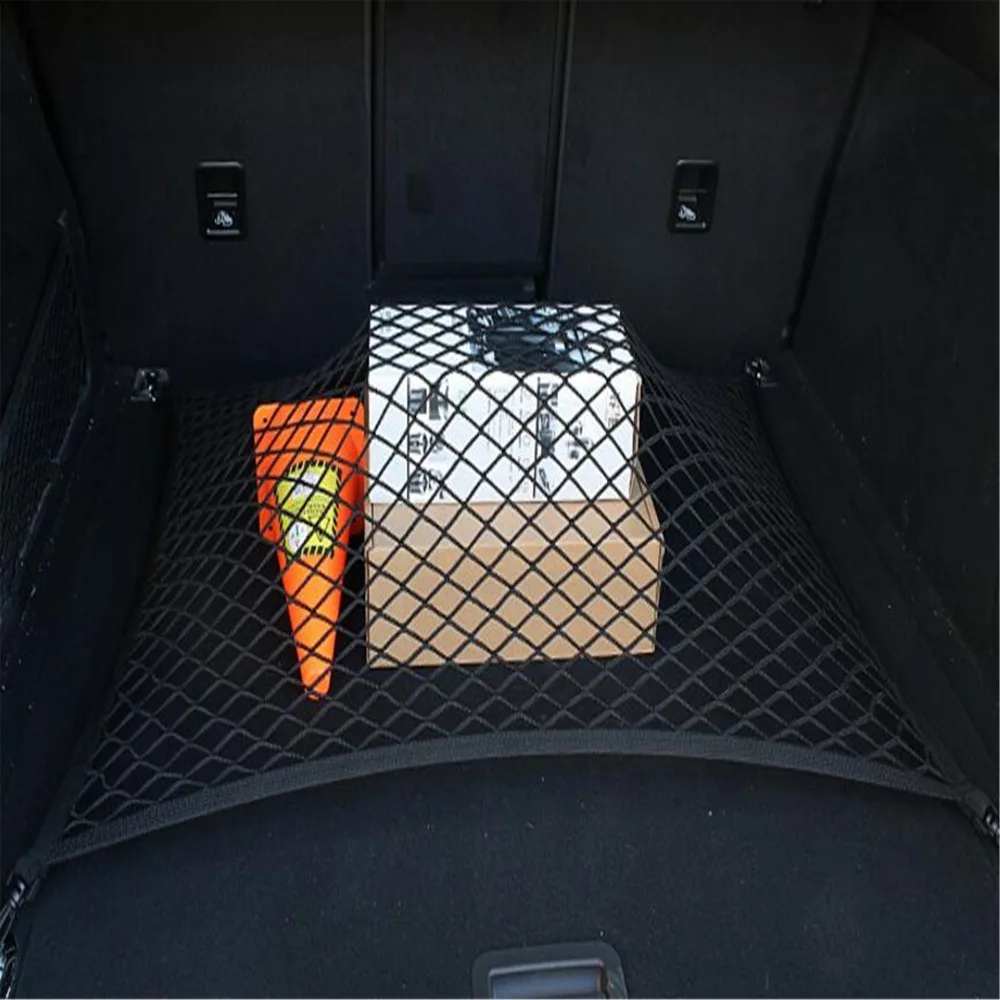  4 Hook 60*80 cm Car Universal Trunk Cargo Net Mesh Storage Organizer For Land Rover LR4 LR3 LR2 Ran