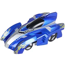 Автомобиль с дистанционным управлением для скалолазания на радиоуправлении со светодиодными лампами, вращающиеся на 360 градусов, игрушки для трюков, антигравитационная машина, настенный автомобиль, подарок