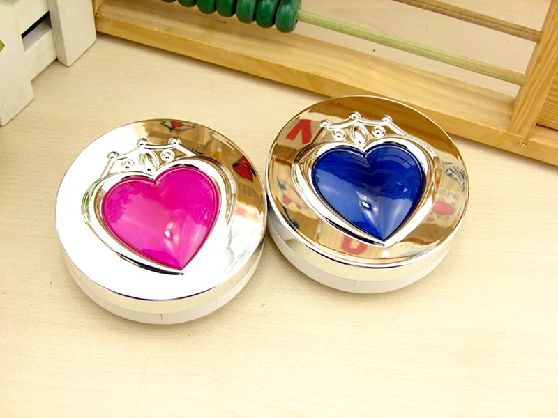 

LIUSVENTINA 2018 New Cute Sliver Five-pointed Star Contact Lens Case With Mirror Box Container for Color Lenses Gift for Lovers