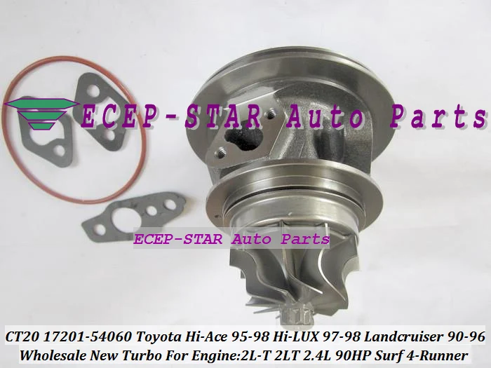 Turbo CHRA Cartridge Core CT20 17201-54060 For Toyota Hi-Ace 95-98 Hi-LUX 97-98 Landcruiser 90-96 Surf 4-Runner 2L-T 2LT 2.4L 90HP (7)