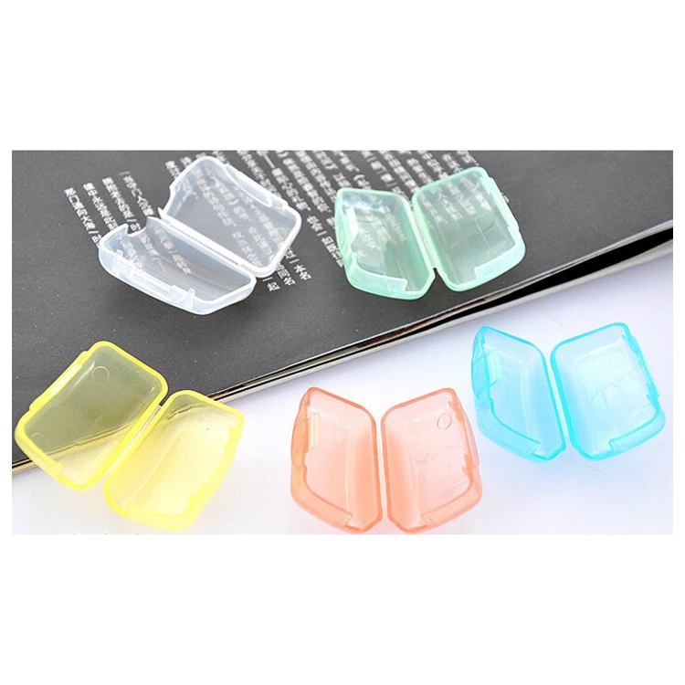 10 Pcs Portable Brushes Cap Cases Covers Toothbrush Holder Home World Tourism Camping(Random Color