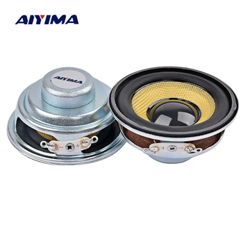 AIYIMA-미니 오디오 휴대용 스피커, 52MM, 4, 8 Ohm, 5W 방수 유리 섬유 풀 레인지 블루투스 스피커, DIY 홈 사운드 극장, 2 개
