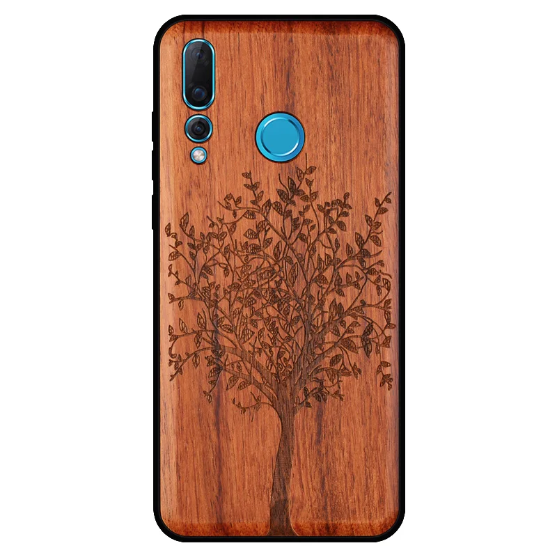 BOOGIC Original Wood Phone Case For Huawei Nova 4 Wood +TPU Cover For Huawei Nova 4 Ultra-Thin Wooden Coque Nova4 (8)