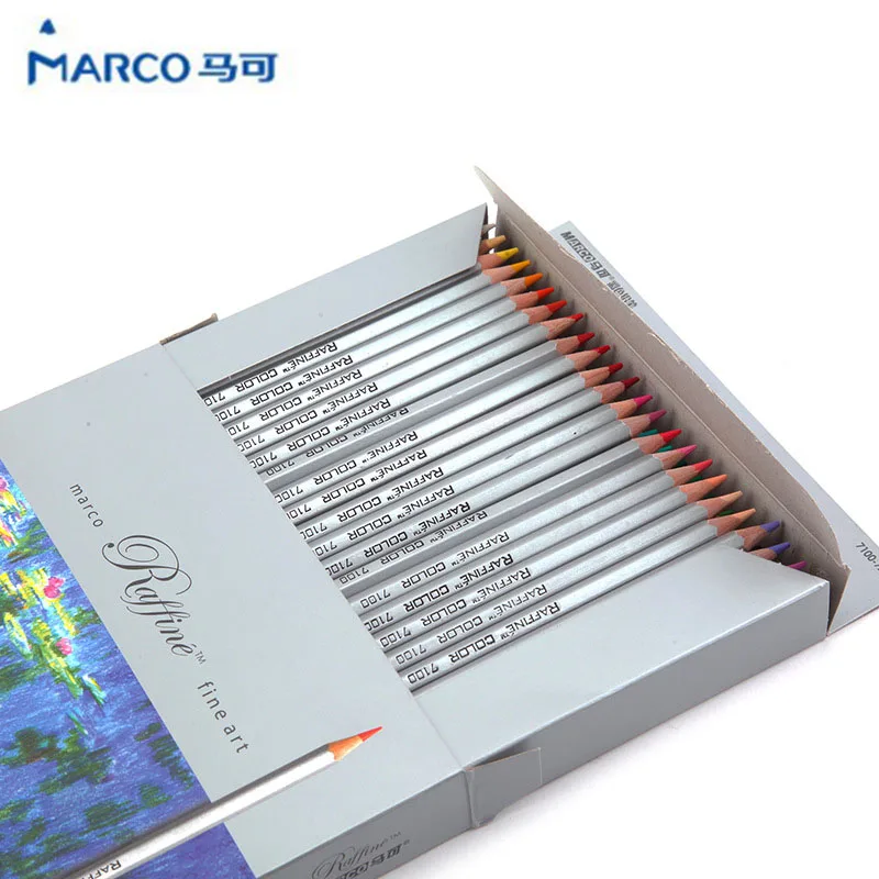 Марко raffiné изобразительное искусство цветные карандаши 72 цветов заимствования эскизы Mitsubishi карандаш школьные принадлежности секрет