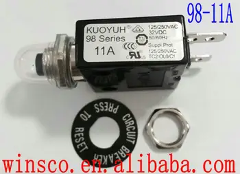 

10PCS/LOT 98-11A Waterproof cap 100% NEW KUOYUH CIRCUIT BREAKER 98 SERIES 11A