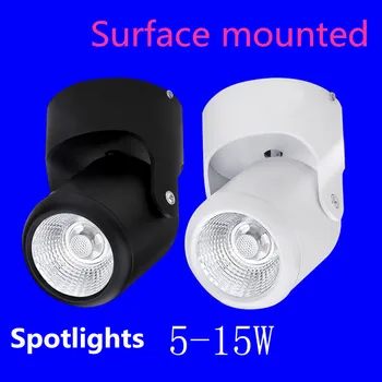

AC90-260V Grade led spotlights cob living room backdrop universal clothing concentrating spot lights 7W Ceiling mounted led lamp