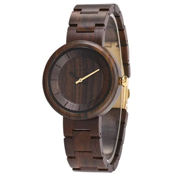 

Men Wooden Watch Waterproof Mens Watches Quartz Top Brand Luxury Famous Minimalist Wristwatch Bamboo Wood Watch Men Black