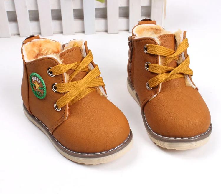 Дети Wniter обувь детская утолщенная обувь с хлопковой подкладкой Детские теплые сапоги Мальчики младенческие сапоги для снега сапоги