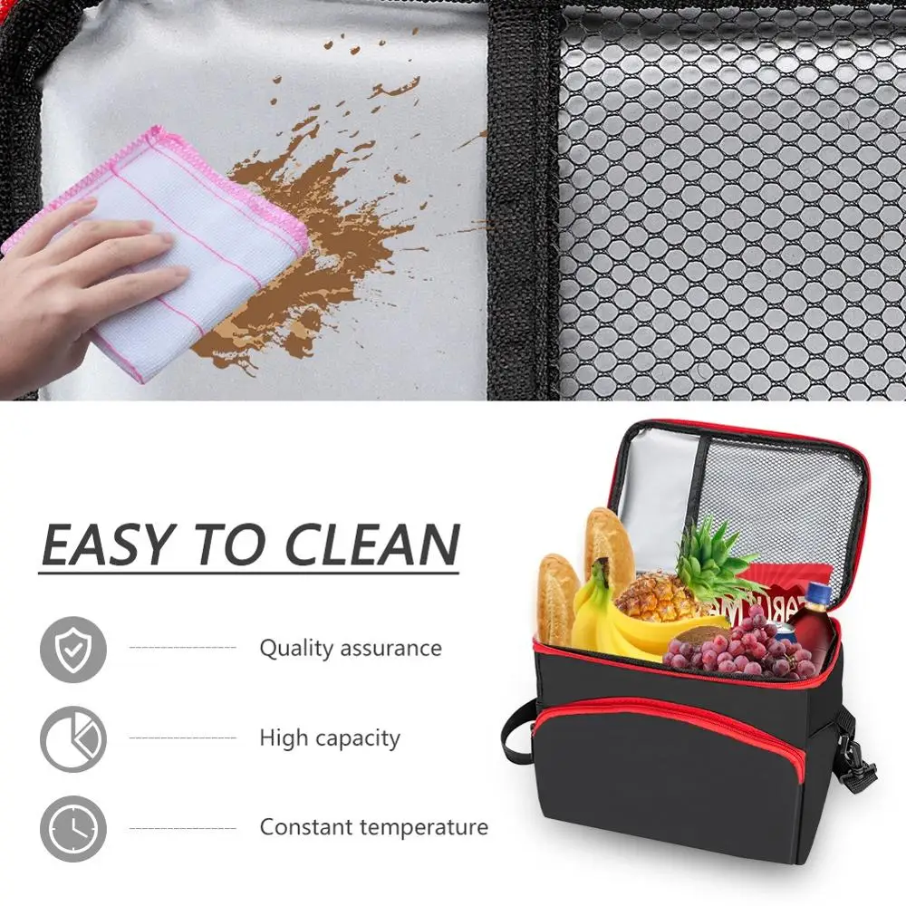 5L Waterproof Thermal Insulated Cooler Drink Fresh Food Container Lunch Bag Tote Storage Bag For Outdoor Travel Camping Picnic