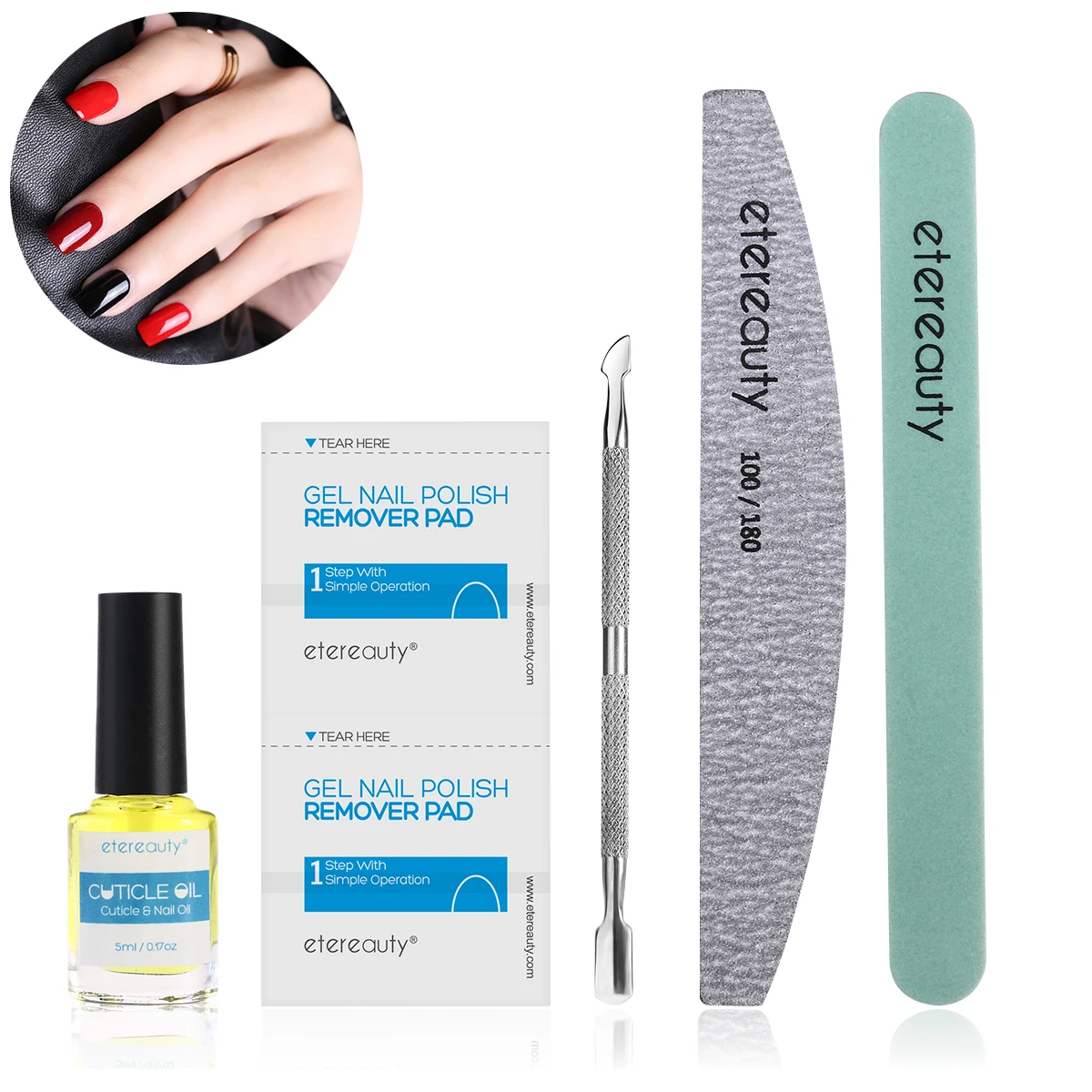 102pcs Nail Polish Remover Set Gel Wraps Pads Foil Nail Art Cleaner