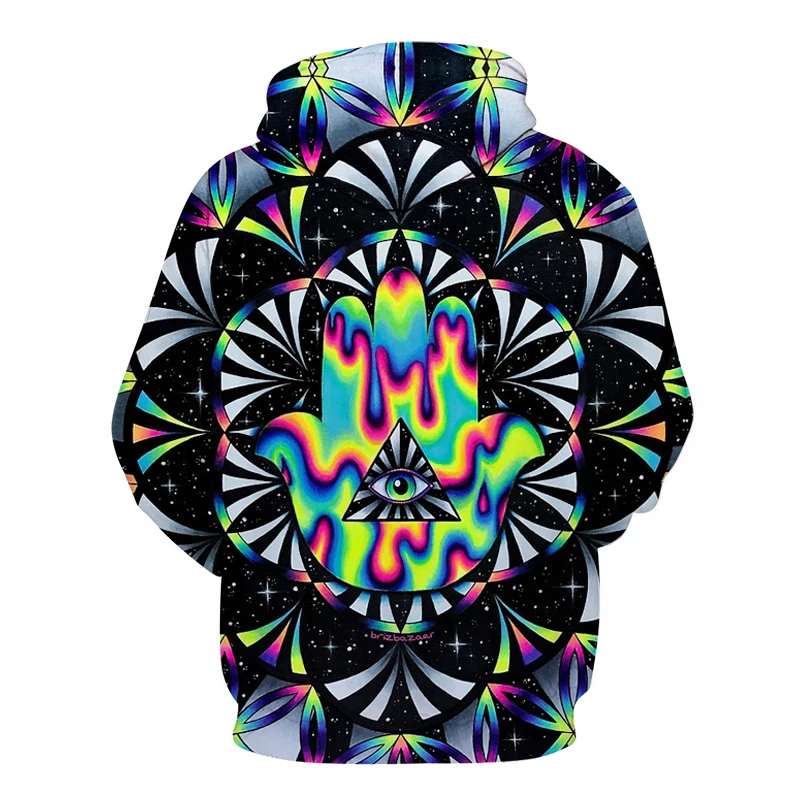 Günstig Trippy hamsa Durch Brizbazaar Kunst 3D Hoodies Männer Hoodie Herbst Sweatshirt Unisex Pullover Neuheit Hoodie Männliche Trainingsanzug Marke Mantel