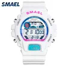 Цифровые наручные часы SMAEL люксовый бренд Мужские часы водонепроницаемые светодиодные спортивные часы будильник 0931 мужские спортивные часы мужские водонепроницаемые