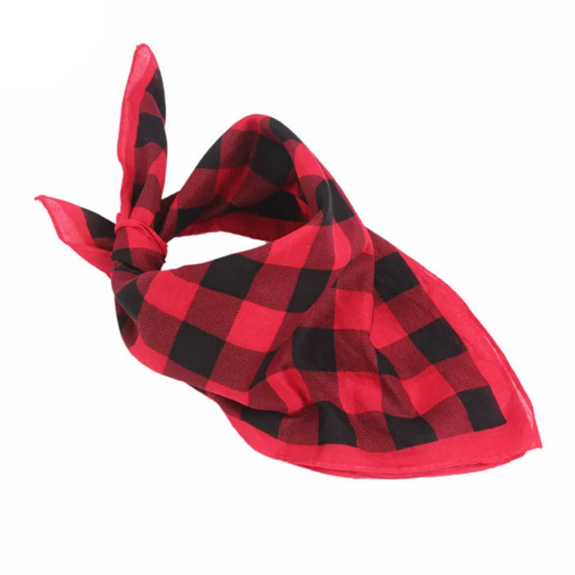 Hiking Scarves Bandana Scarf Square Head Scarf Female Plaid Bandanas Head Wrap Turban Hair Accessories Headband  #4M07 (5)