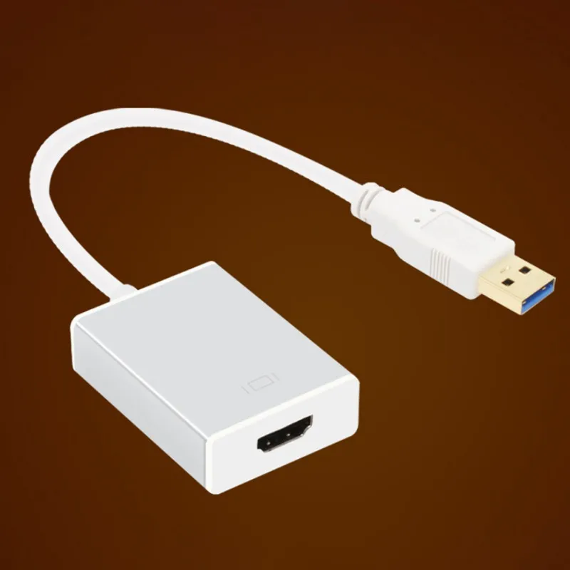 Переходник с USB 3,0 на HDMI HD 1080P для ПК и ноутбука, высокоскоростная передача с компакт-диском 5,0 Гбит/с Переходник с USB 3,0 на HDMI HD 1080P для ПК и ноутбука, высокоскоростная передача с компакт-диском 5,0 Гбит/с