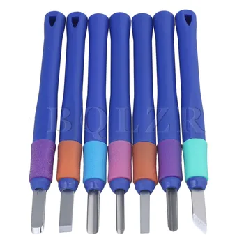 

BQLZR 7 x Plastic Handle 140mm Wood Carving Hand Chisel Set Woodworking Tool