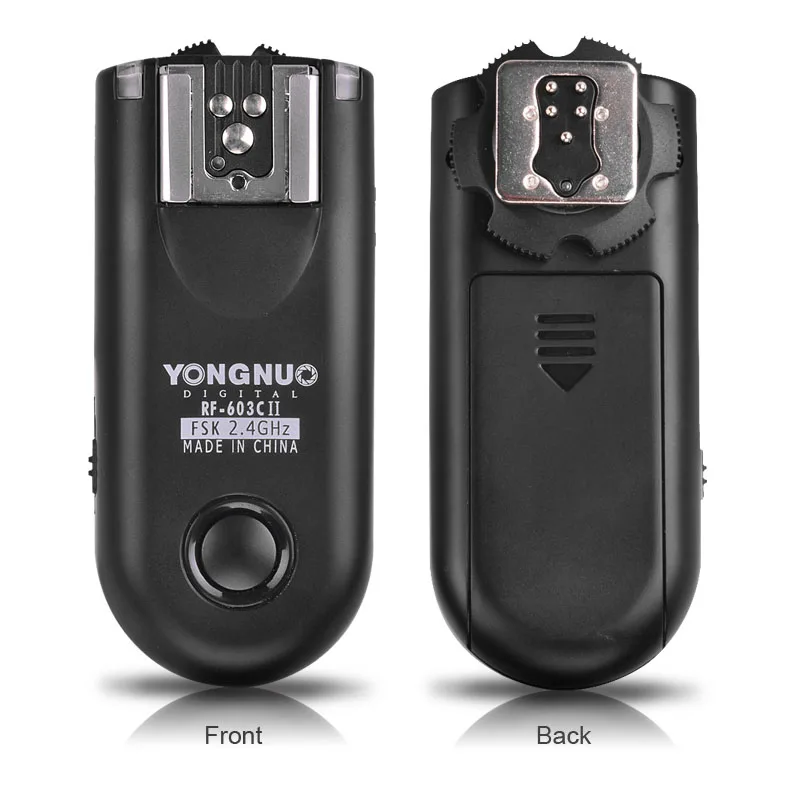 YONGNUO 2pcs RF 603 II Flash Trigger Transceiver Set спуск затвора для Canon Nikon Pentax DSLR Camera C1 C3 N1 N3|for canon|flash