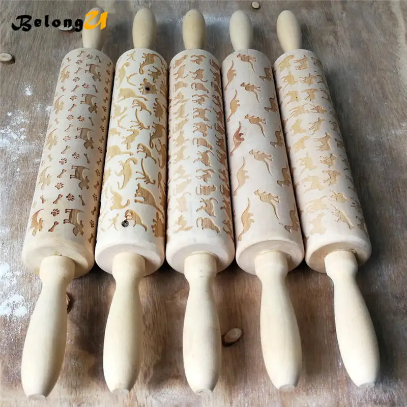 wood rolling pin MUW-260-02