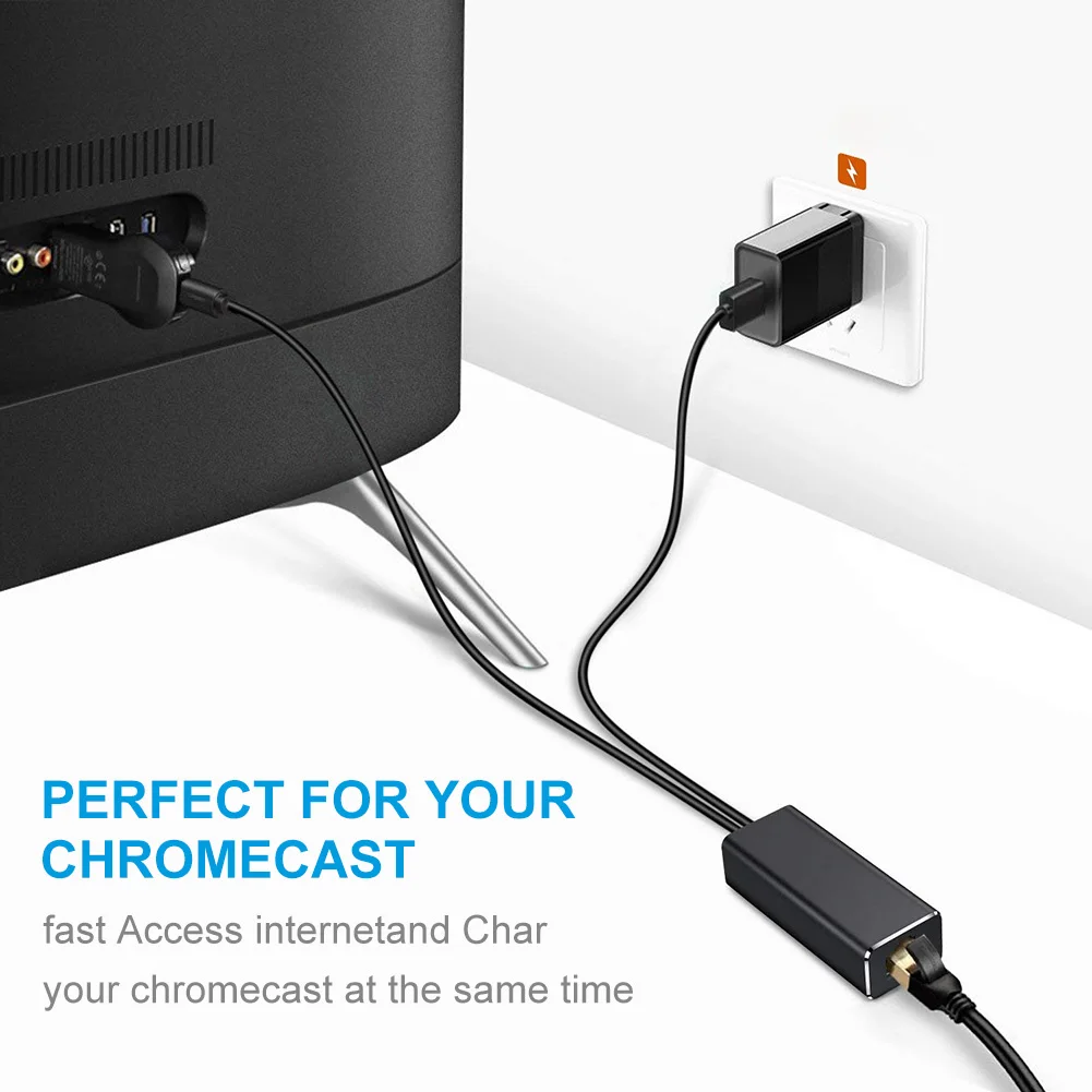 Chromecast Adapter USB 2.0 To RJ45 For Google Chromecast 2 1