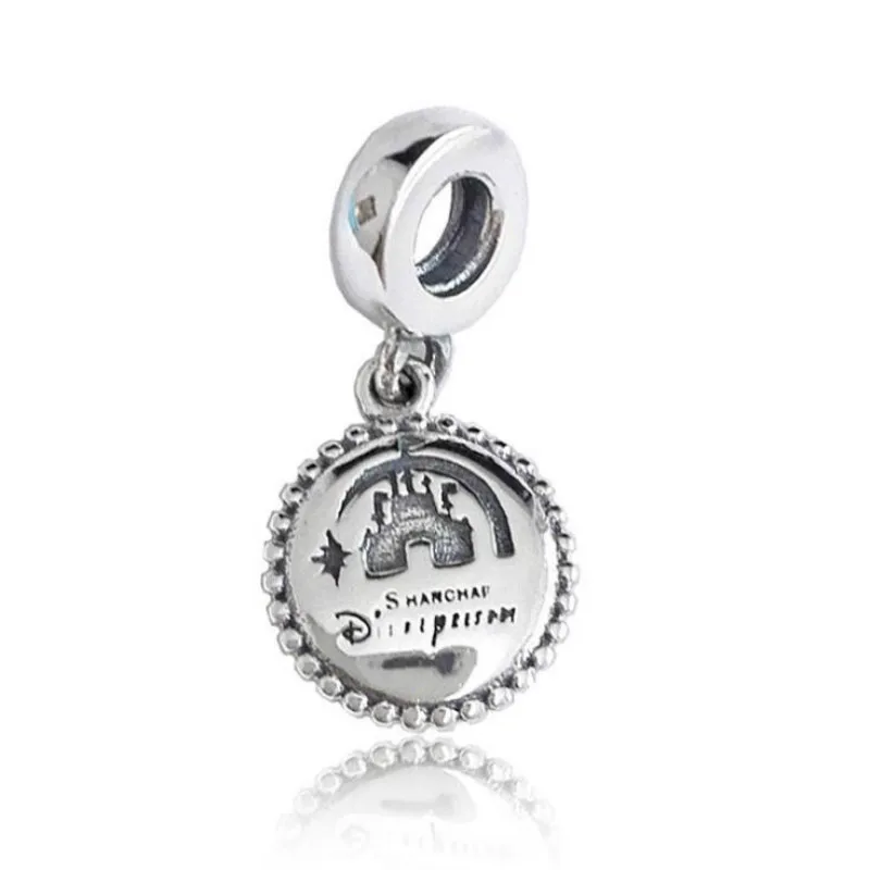

Authentic 925 Sterling Silver Beads Accessories Hangtag Letter Castle Pendant Fits Original Pandora Charm Bracelets & Necklaces
