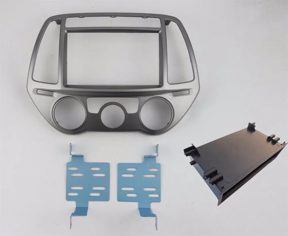 Автомобильные магнитолы с DVD чехол для hyundai I-20 I20 2012+ руководство AC головного устройства Установка фасции Панель аудио тире отделкой комплект переходная