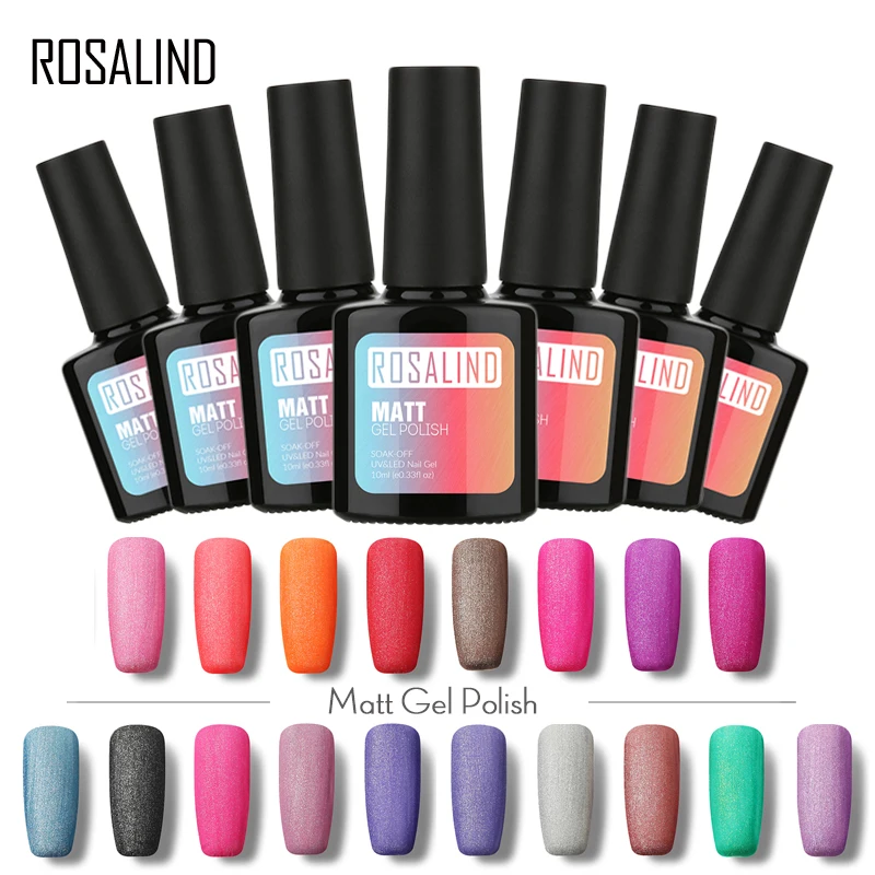 Buy ROSALIND 10ml Matte Nail Gel Polish M01 29 Gel Lacquer Gel Nail Polish