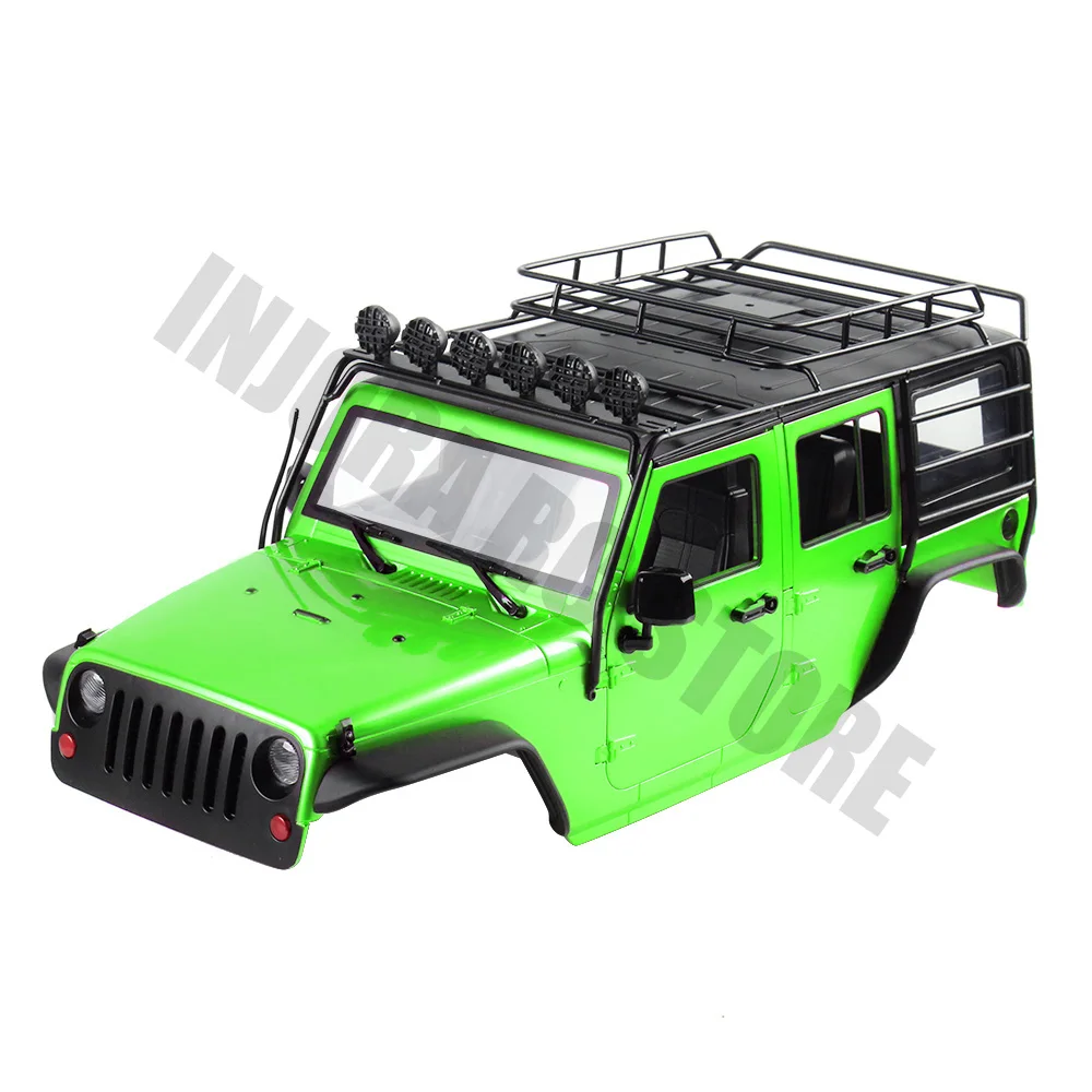 

6 Color Available 313mm Wheelbase Car Shell+ Metal Roll Cage for 1/10 RC Rock Crawler Axial SCX10 90046