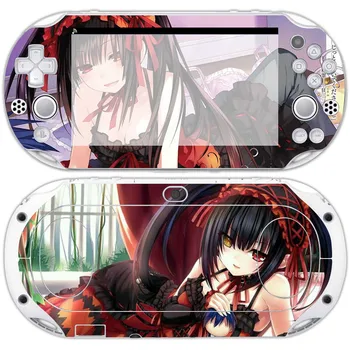

Anime Cute Girl Kurumi Tokisaki Vinyl Skin Sticker Protector For Sony PlayStation PSvita 2000 For PSv 2000 Decal Skin Stickers
